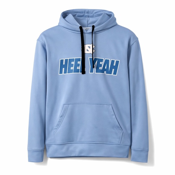 UNC Tar Heels “Heel Yeah” Hoodie Light Blue S - Picture 1 of 12
